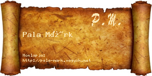 Pala Márk névjegykártya